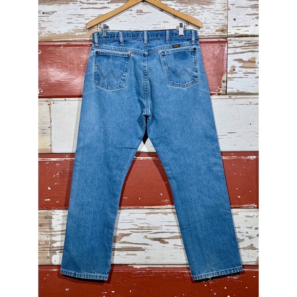 Vintage‎ Wrangler Jeans Regular Fit Denim Pants Classic Blue Jeans 33x29